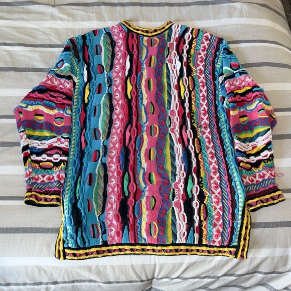 COOGI Australia - 90’s Vintage Chunky Knit Quarter Zip - Biggie Style - Size L - Picture 2 of 6